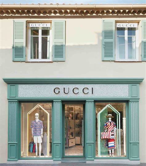 The newly renovated Gucci store in Saint